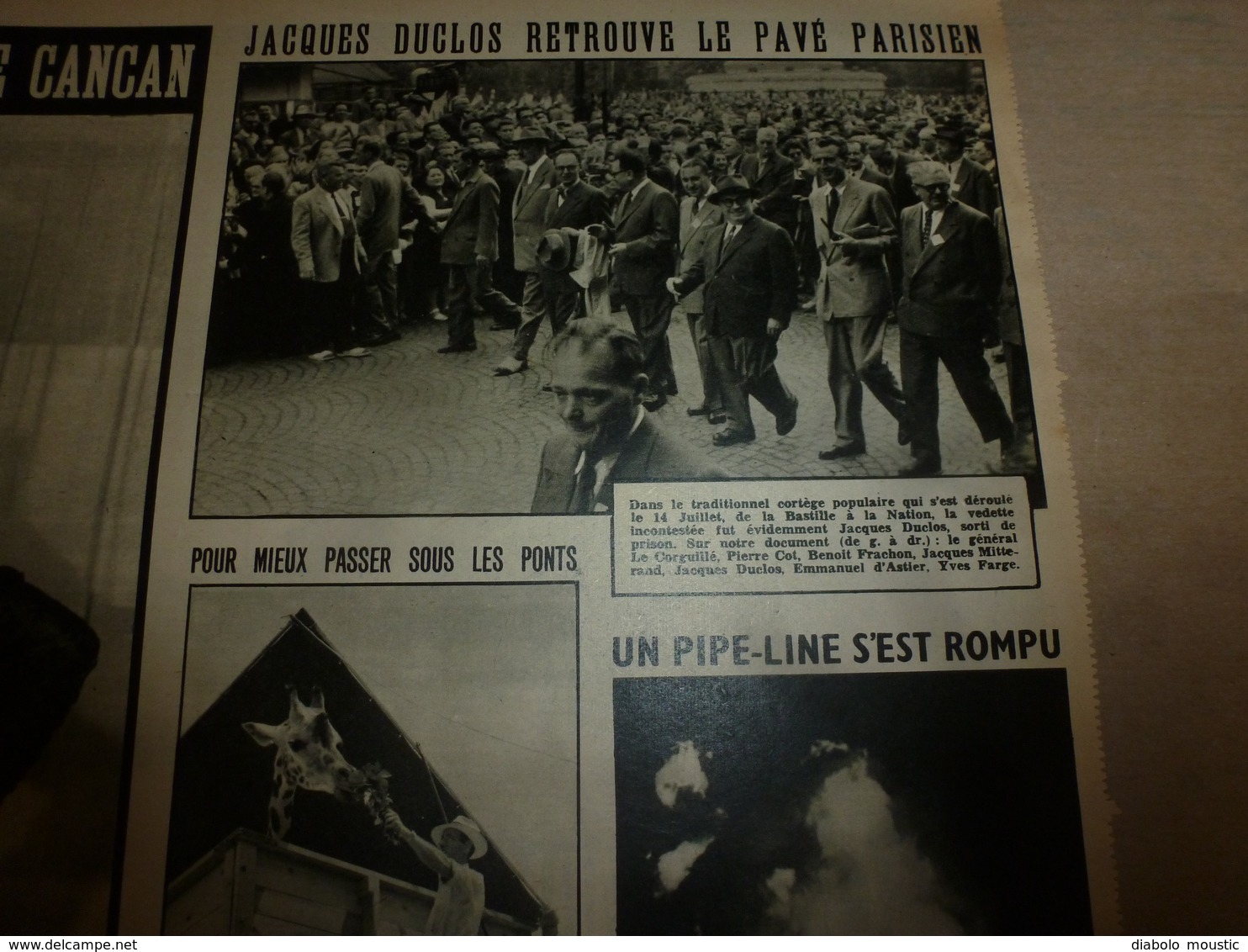 1952 RADAR:Homme contre requin à Beg-Meil;Saïgon;Guerre-Corée;Eva Peron;Coppi,Robic;Enfant enchainé à Camden;Toulouse;et