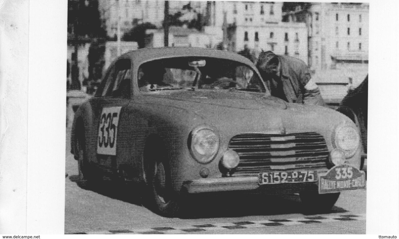 Rallye Monte-Carlo 1953  -  Simca 8 Sport -  Pilotes: Maurice Trintignant/Maurice Lesurque    -  15x10 PHOTO - Rallyes