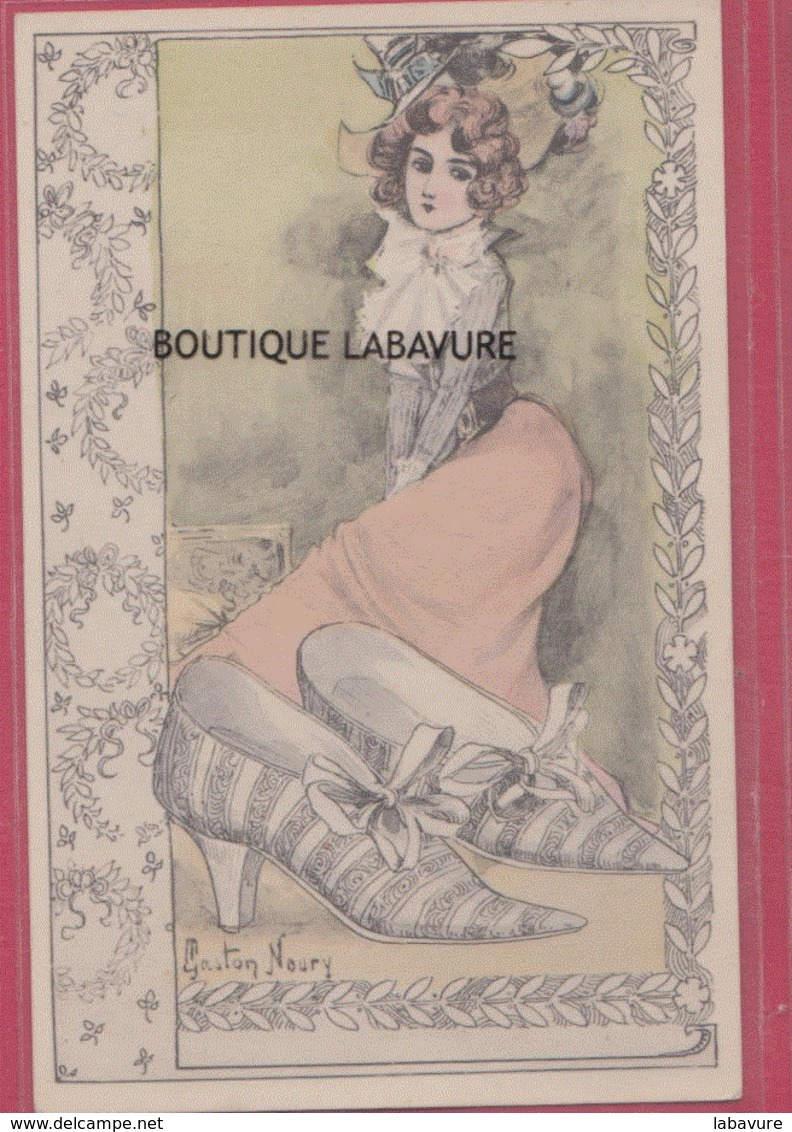 ILLUSTRATEUR Gaston NOURY-----9 CPA--Série Complete Les Chaussures---légérement Colorisée--Belles Cartes--Précurseur - Sonstige & Ohne Zuordnung