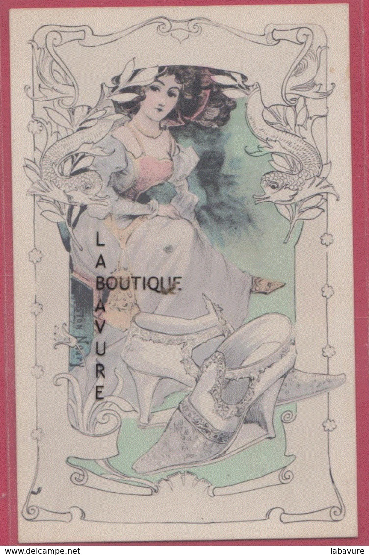 ILLUSTRATEUR Gaston NOURY-----9 CPA--Série Complete Les Chaussures---légérement Colorisée--Belles Cartes--Précurseur - Sonstige & Ohne Zuordnung