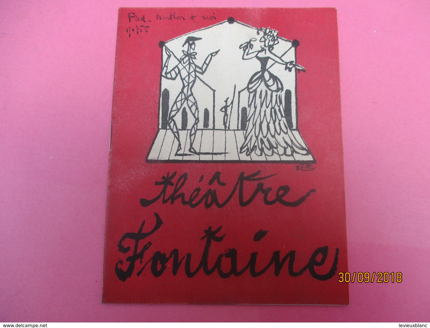 Théatre FONTAINE/ La Compagnie GRENIER-HUSSENOT/ L'amour Des 4 Colonels/Peter Ustinov/R Carel/ 1955          PROG207 - Programmes