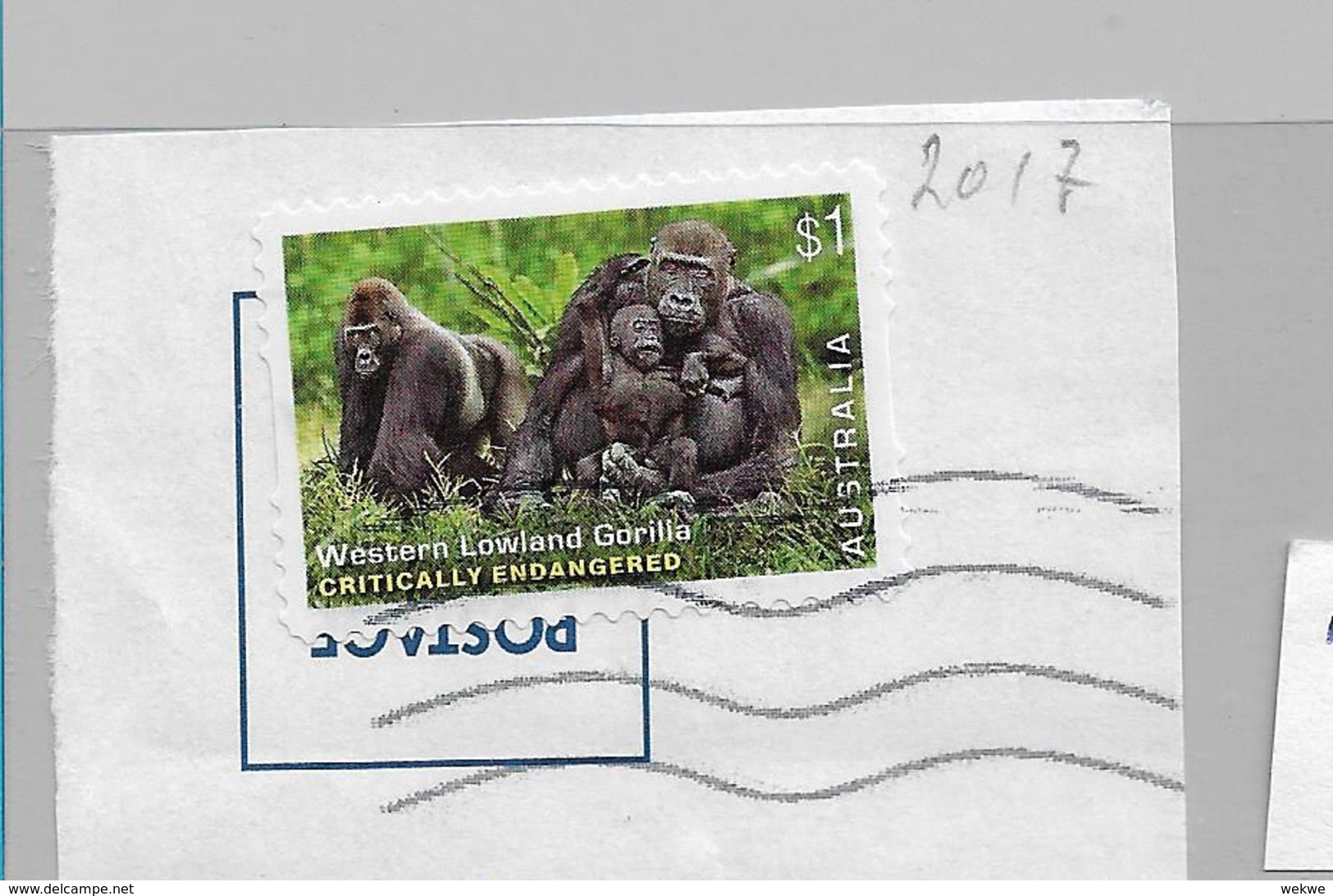 Australien 046a/ Gorillas 2017 - Used Stamps