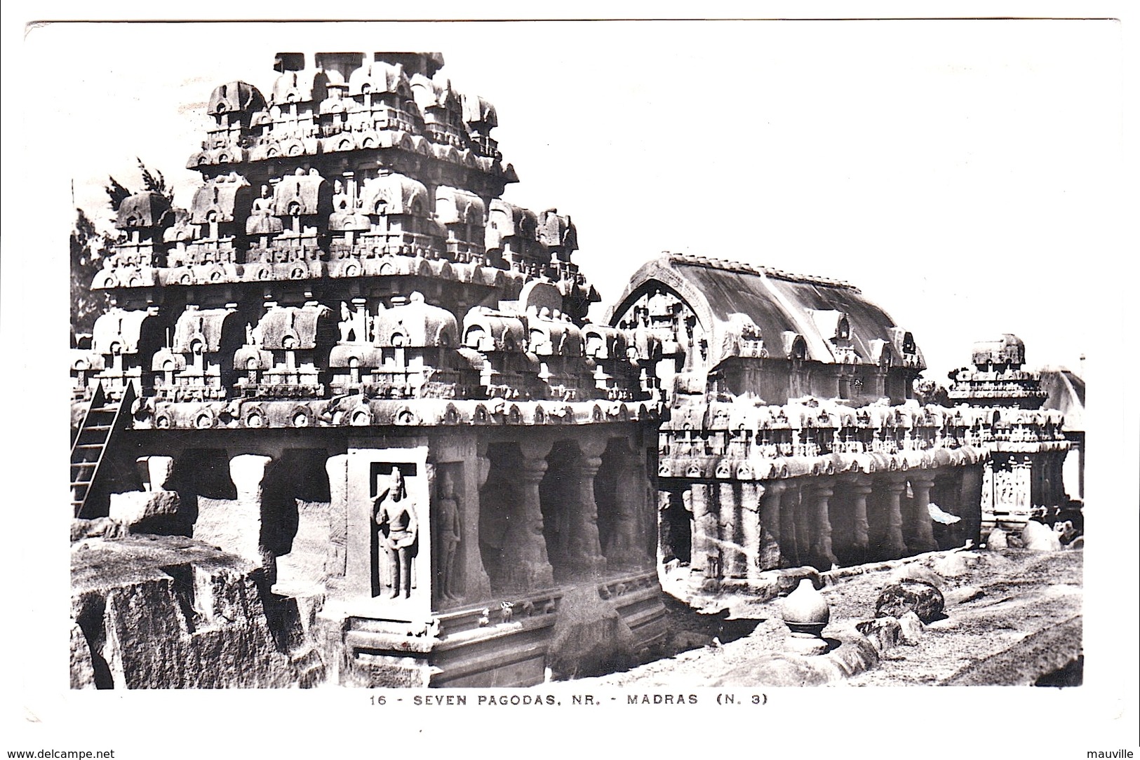 Madras, The 7 Pagodas, Real Photo,1932 - India