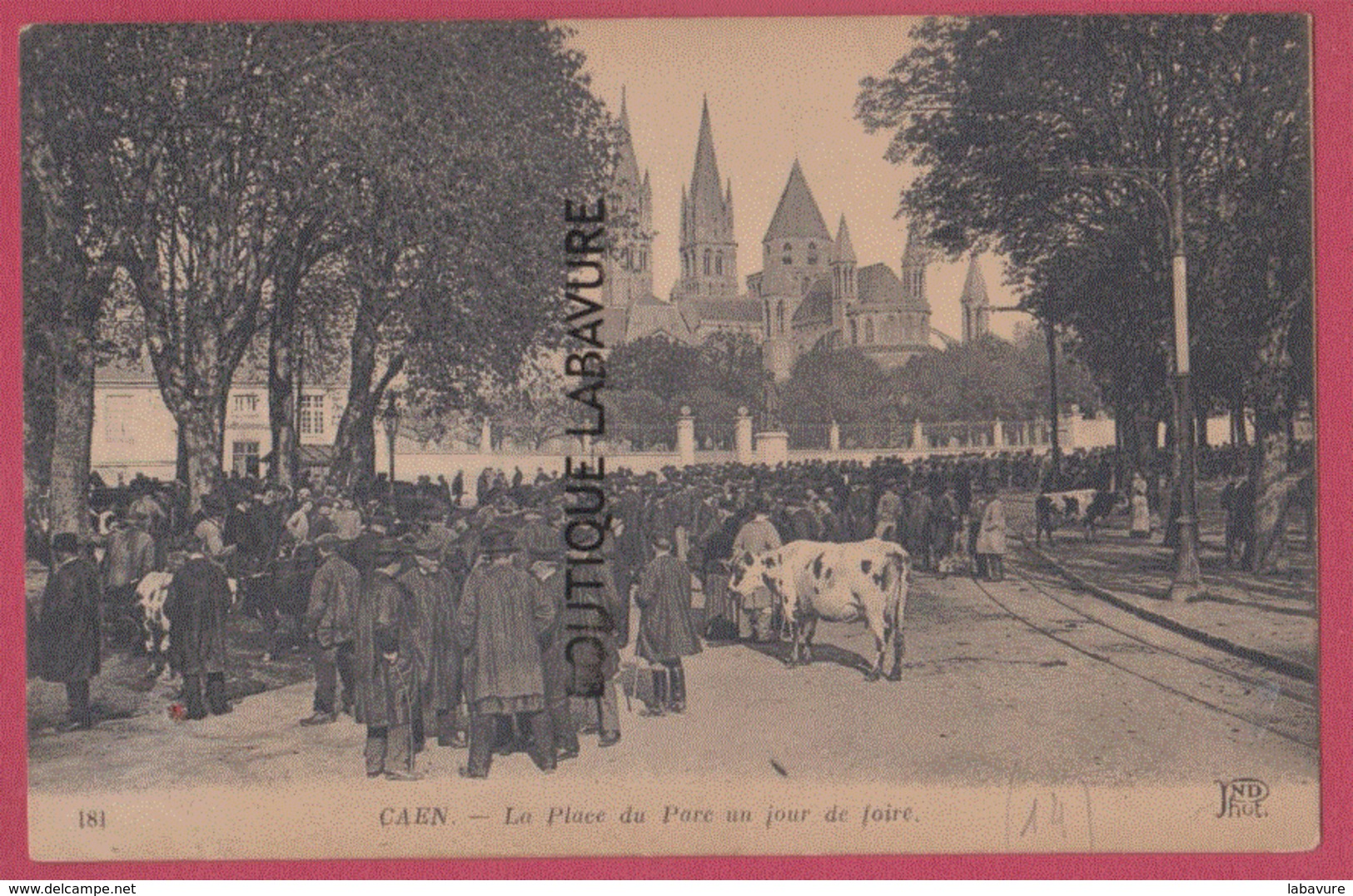 14 - CAEN-----La Place Du Parc Un Jour De Foire---animé - Caen