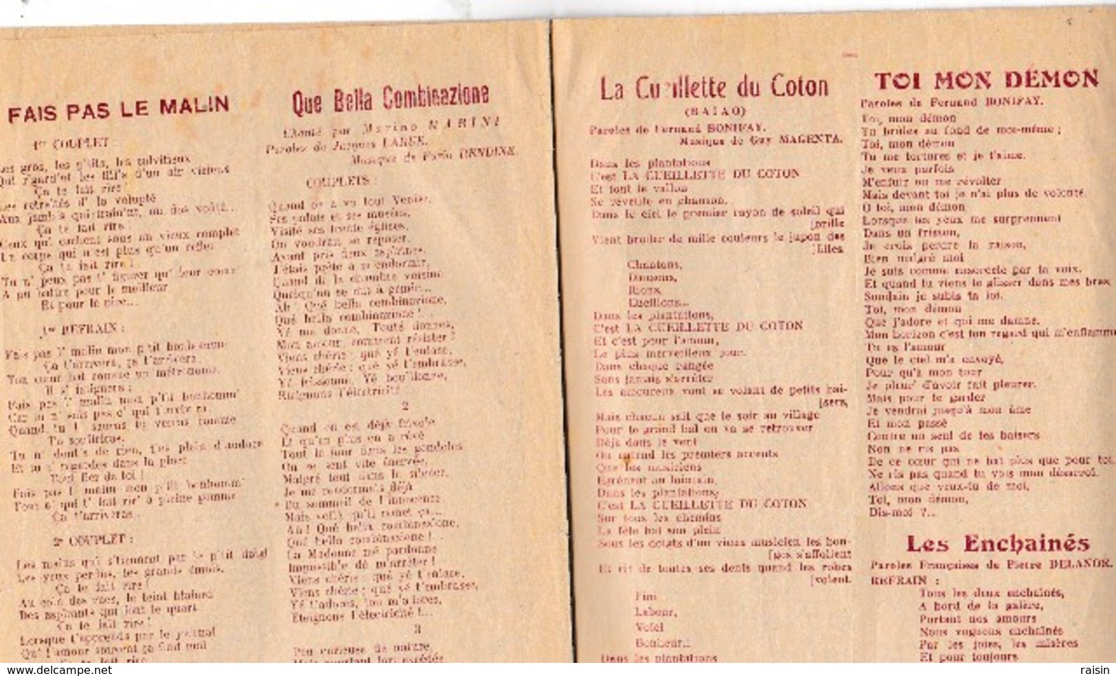 Tous Les Succès Ecran Scène Disque Radio 37 Chansons Méditerranée,Facteur De Santa-Cruz,Alors...raconte,Bambino,Domani.. - Autres & Non Classés