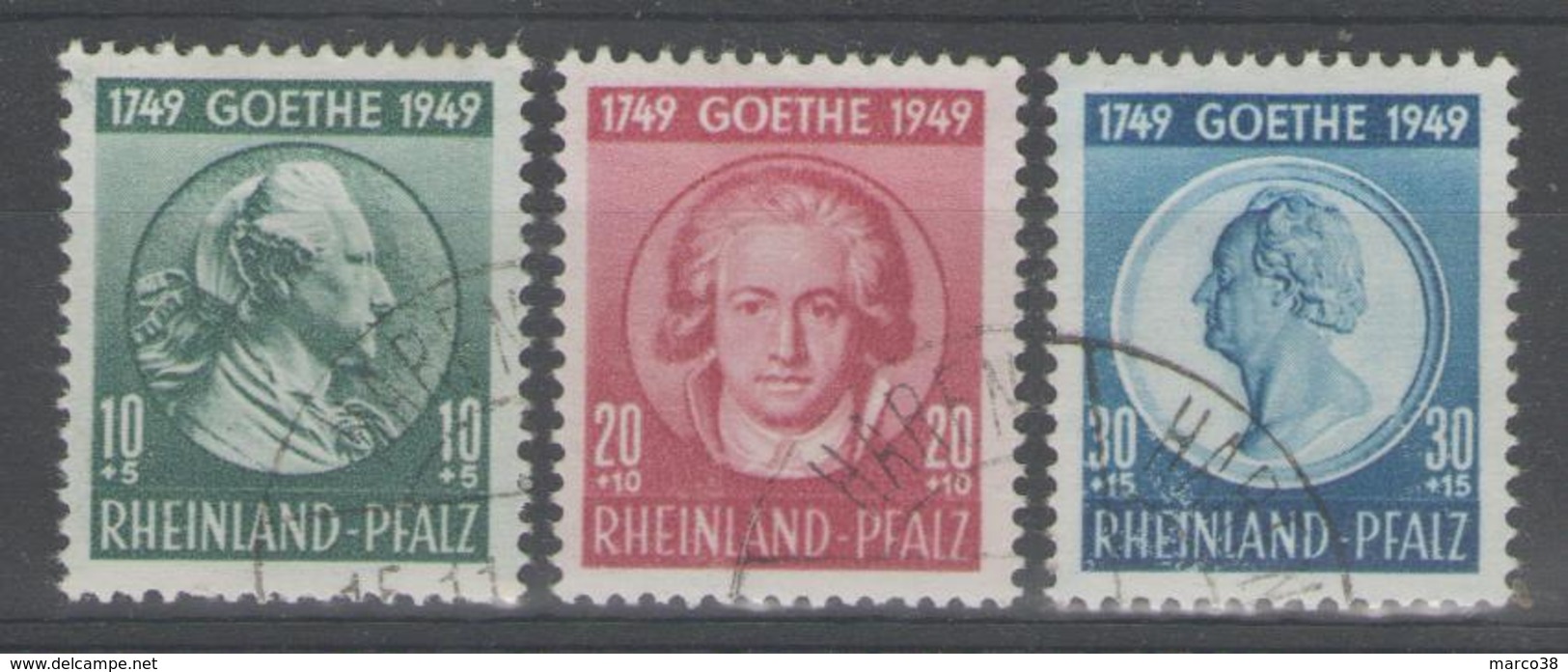 ALLEMAGNE/ZOF:  RHENO-PALATIN N°45/47 Oblitérés     - Cote 61€ - - Autres & Non Classés