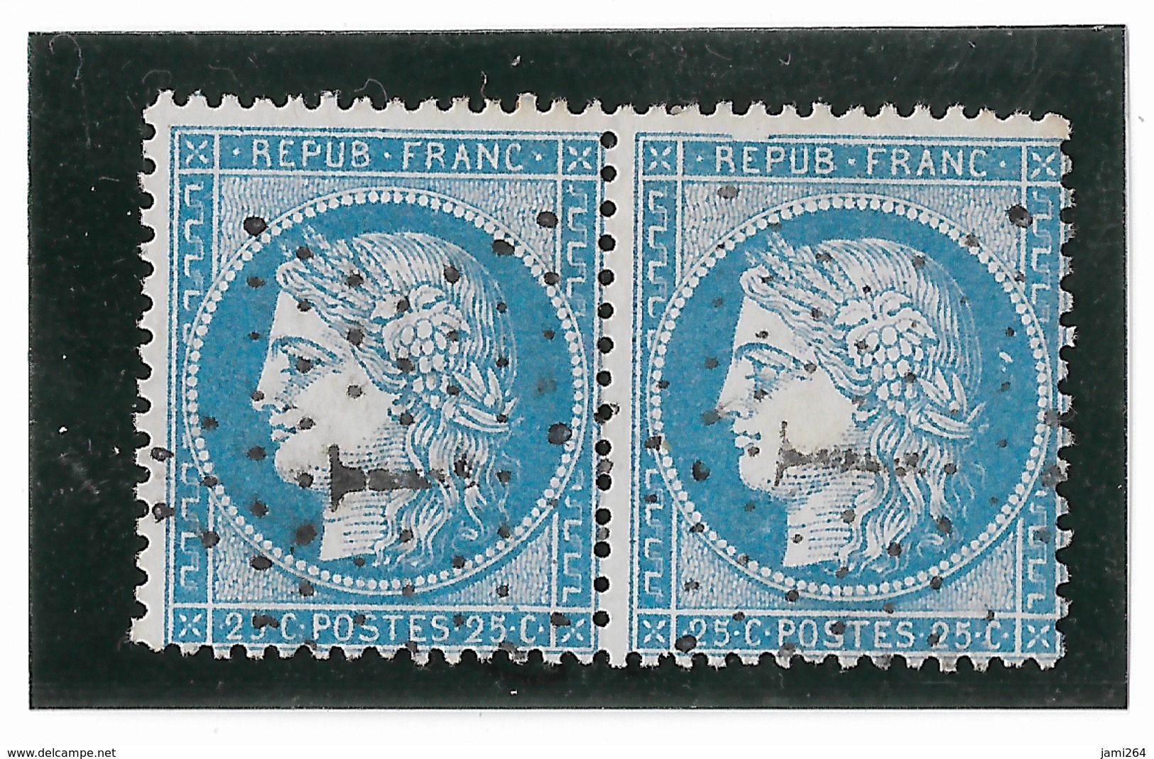 TIMBRES N° 60/1 ;  PAIRE 67/68  B2 ,  TTB - 1871-1875 Cérès