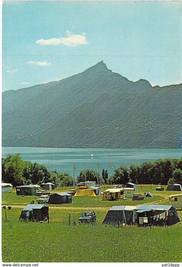 73 - BRISON ST INNOCENT : Camping Du " CAMP De La ROLANDE " Au LAC Du BOURGET Et La DENT DU CHAT - CPM GF - Savoie - Sonstige & Ohne Zuordnung