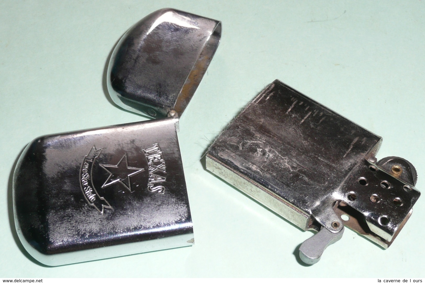 Rare Briquet Tempête à Essence TEXAS Lone Star State, Style Zippo - Other & Unclassified