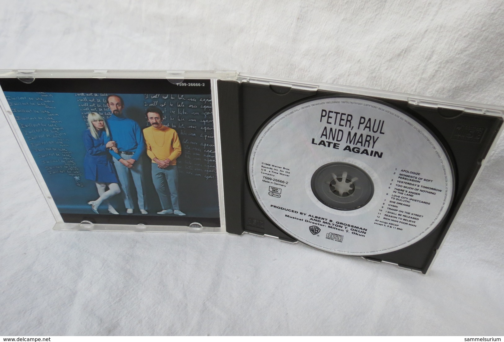 CD "Peter, Paul And Mary" Late Again - Country En Folk