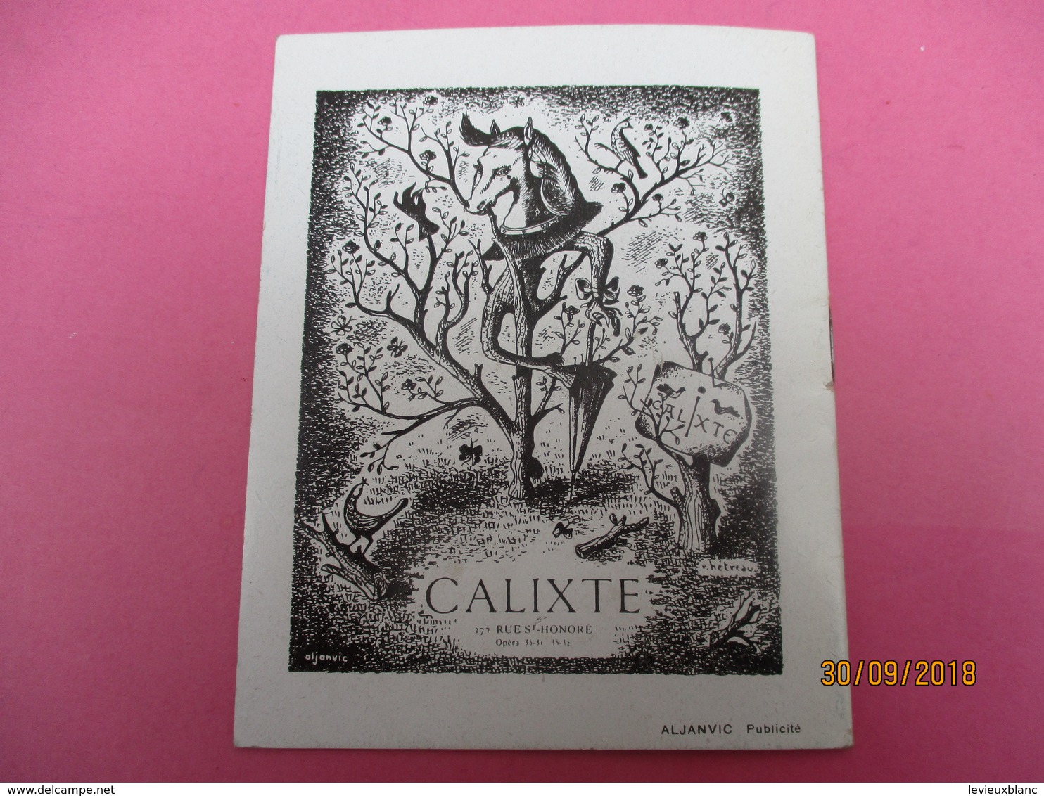 Théâtre Vieux Colombier / Meurtre Dans La Cathédrale/TS ELIOT/ Jean Vilar/ 1945     PROG211 - Programma's