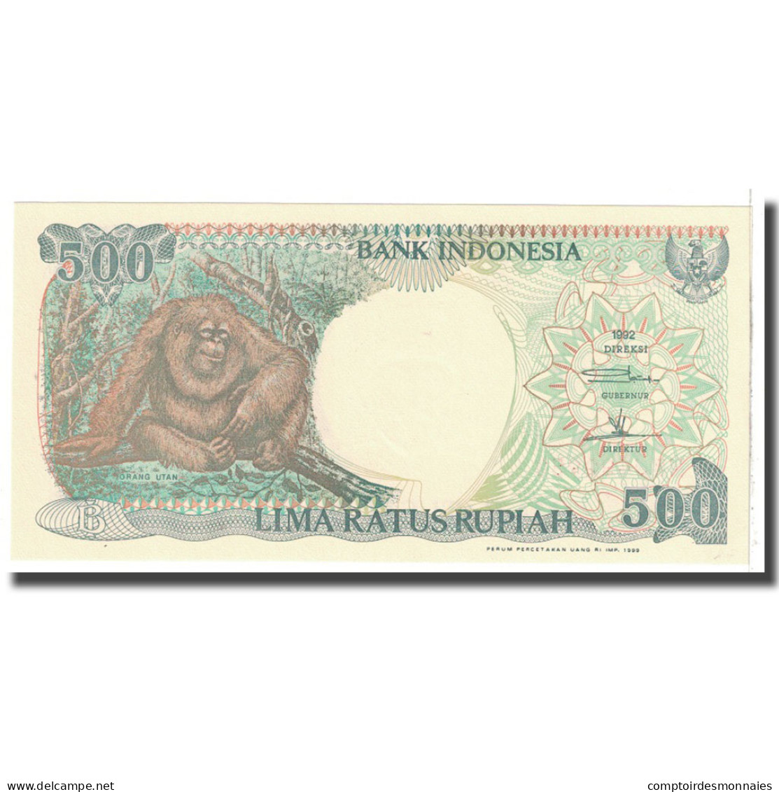 Billet, Indonésie, 500 Rupiah, 1992, KM:128a, SPL - Indonésie