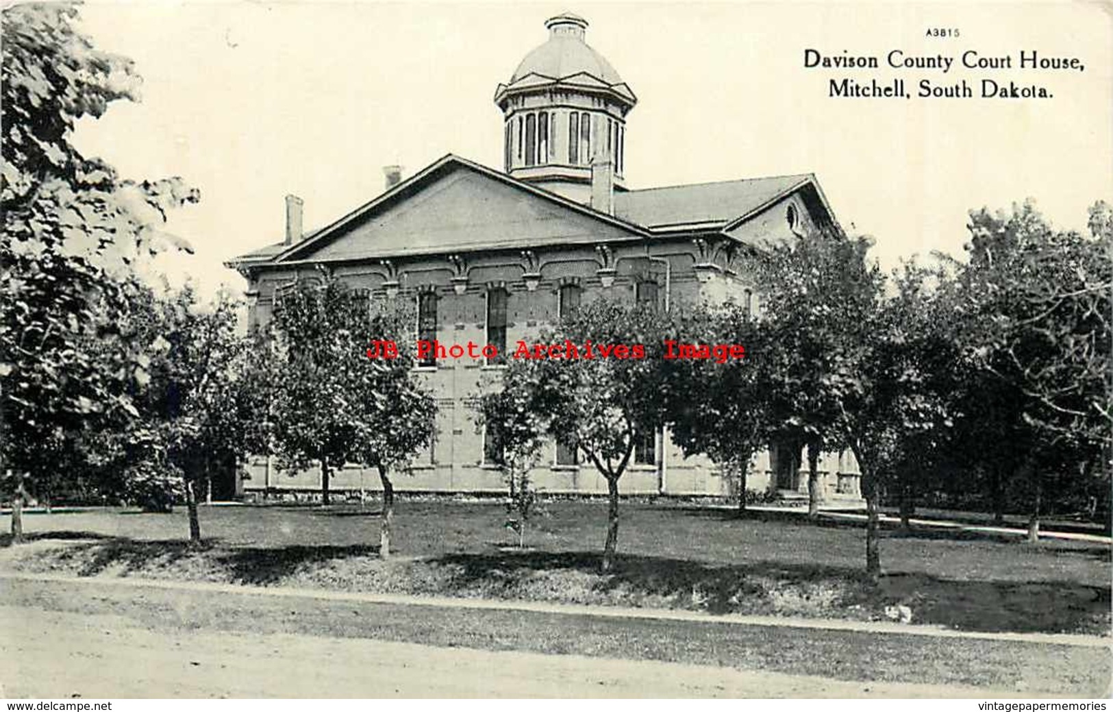 274563-South Dakota, Mitchell, Davison County Court House, 1910 PM, Curt Teich No A3815 - Autres & Non Classés