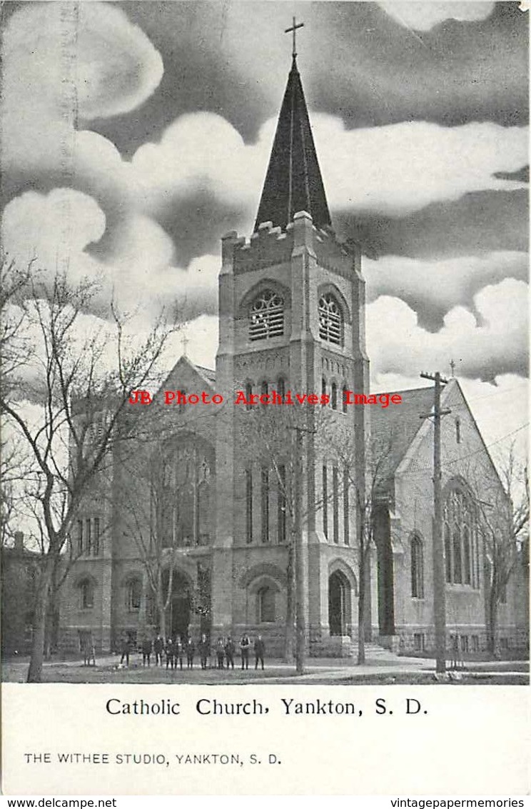 274581-South Dakota, Yankton, Catholic Church, Withee Studio - Autres & Non Classés