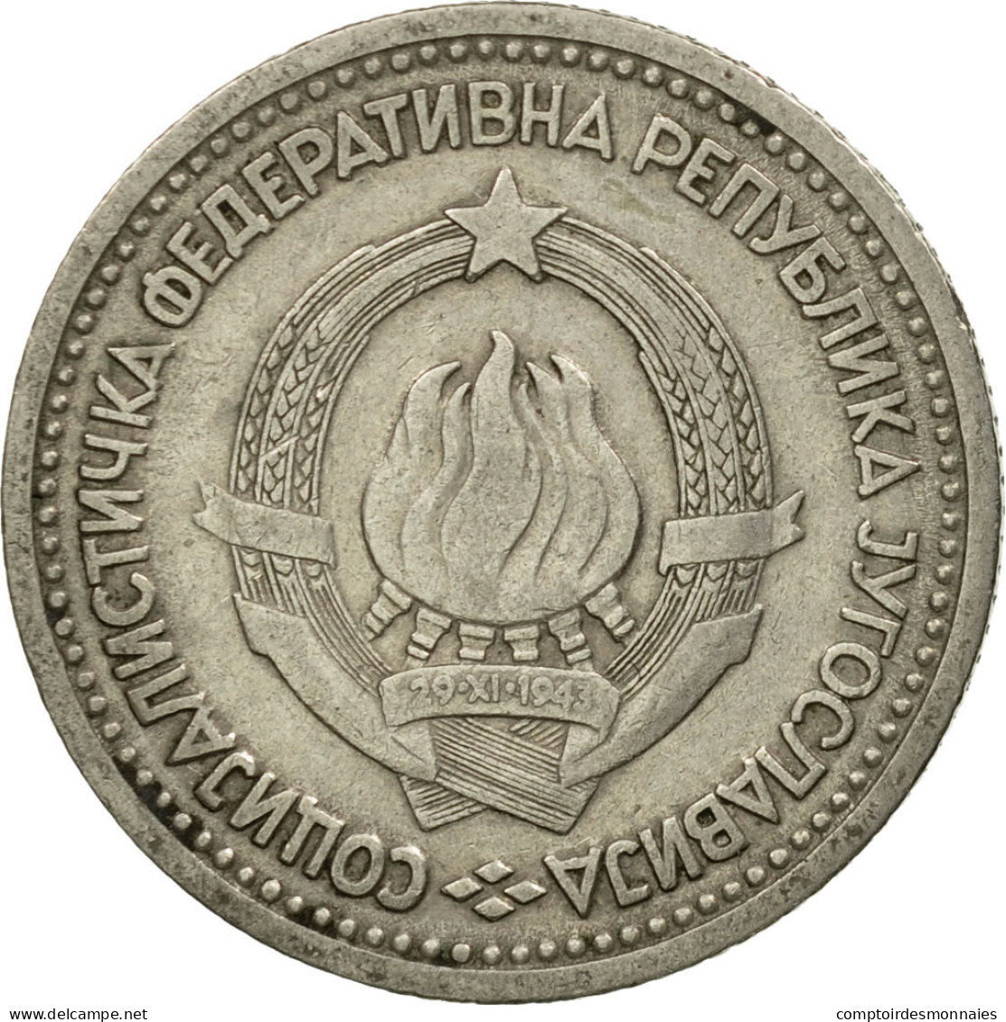 Monnaie, Yougoslavie, Dinar, 1965, TTB, Copper-nickel, KM:47 - Yugoslavia