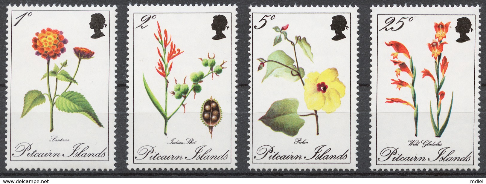 Pitcairn Islands 1970 Mi# 110-13** FLOWERS - Pitcairn