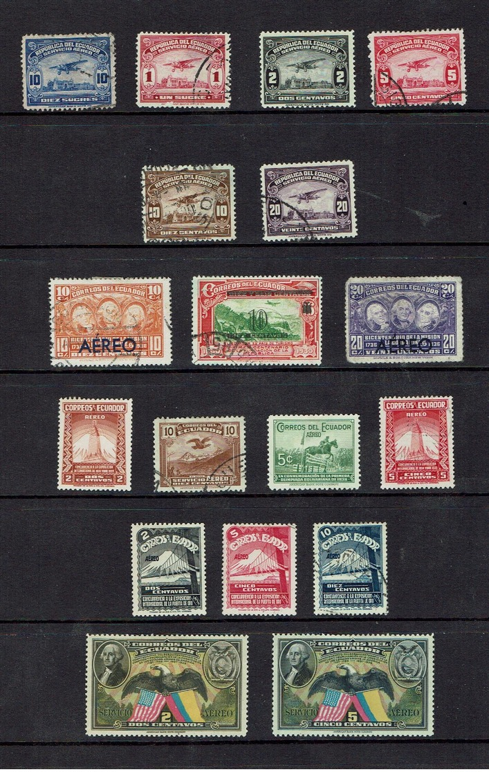 ECUADOR...EARLY YEARS. Airmail - Ecuador