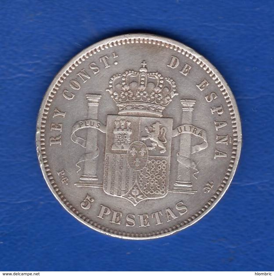 5  Pesetas  1892  Pgm - 5 Pesetas