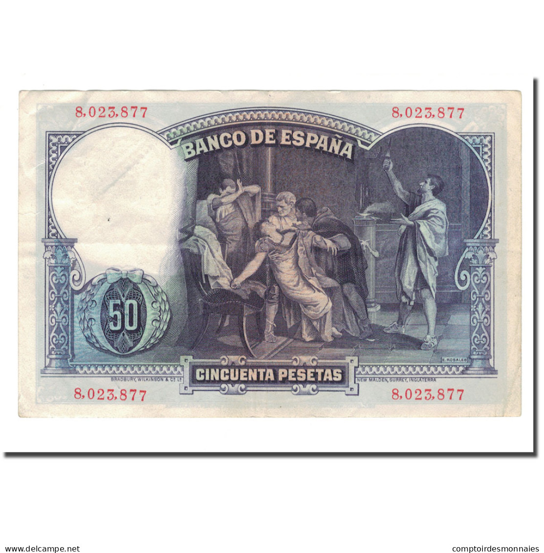 Billet, Espagne, 50 Pesetas, 1931, 1931-04-25, KM:82, TB+ - 50 Peseten