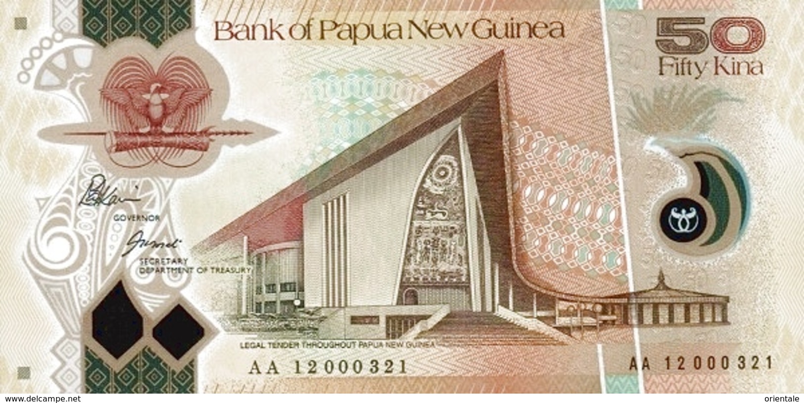 PAPUA NEW GUINEA P. 32b 50 K 2012 UNC - Papouasie-Nouvelle-Guinée