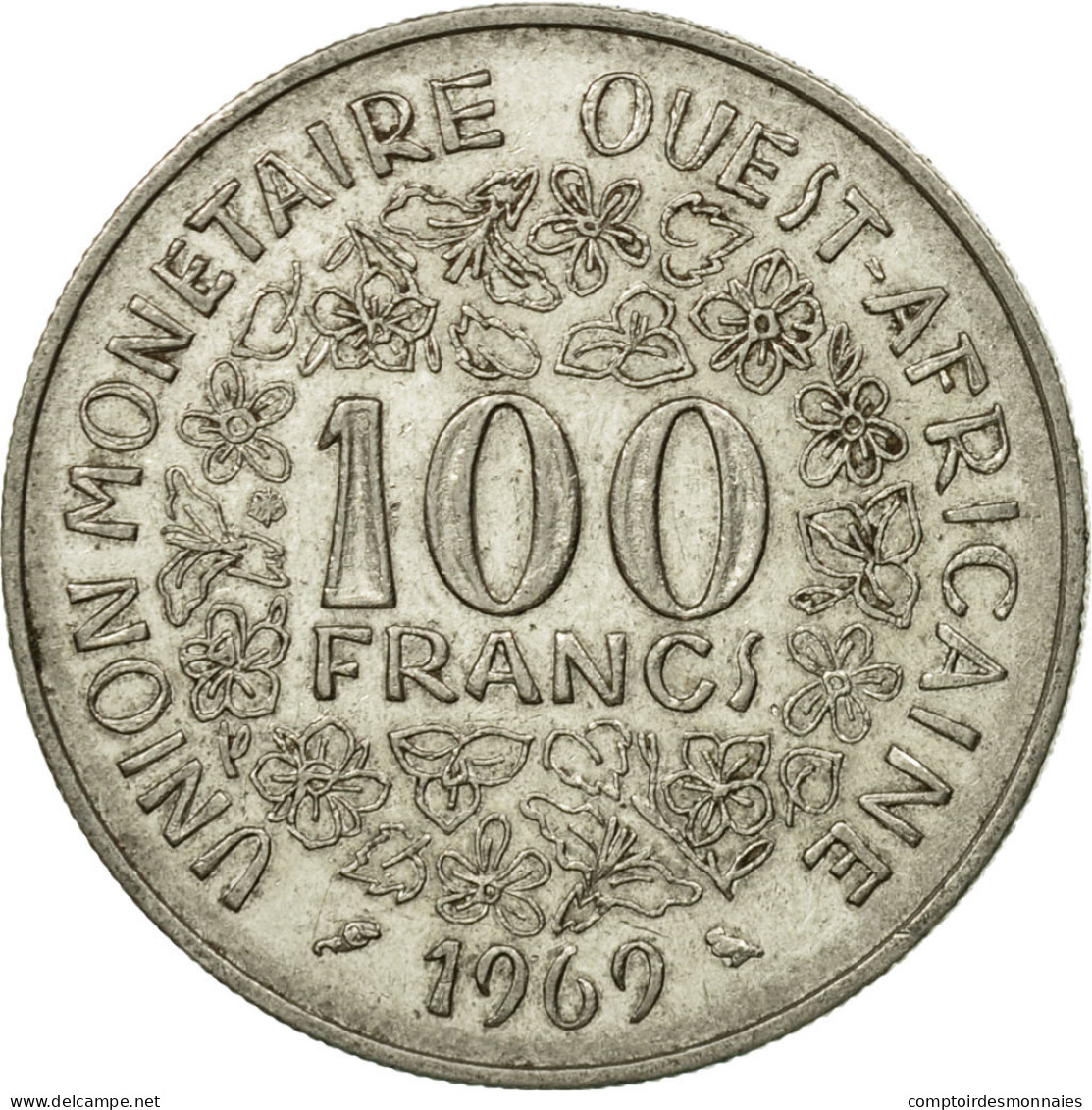 Monnaie, West African States, 100 Francs, 1969, Paris, TTB, Nickel, KM:4 - Ivory Coast