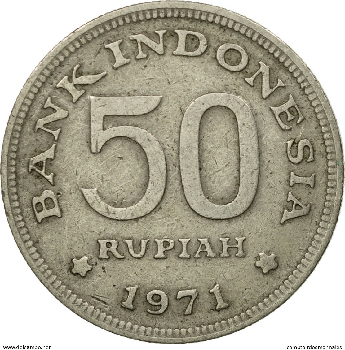 Monnaie, Indonésie, 50 Rupiah, 1971, TTB, Copper-nickel, KM:35 - Indonésie