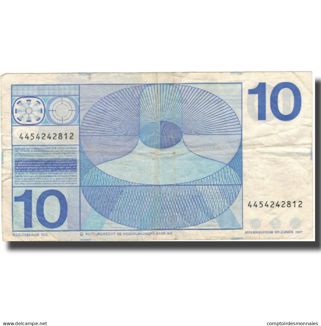 Billet, Pays-Bas, 10 Gulden, 1968, 1968-04-25, KM:91b, TB - 10 Gulden