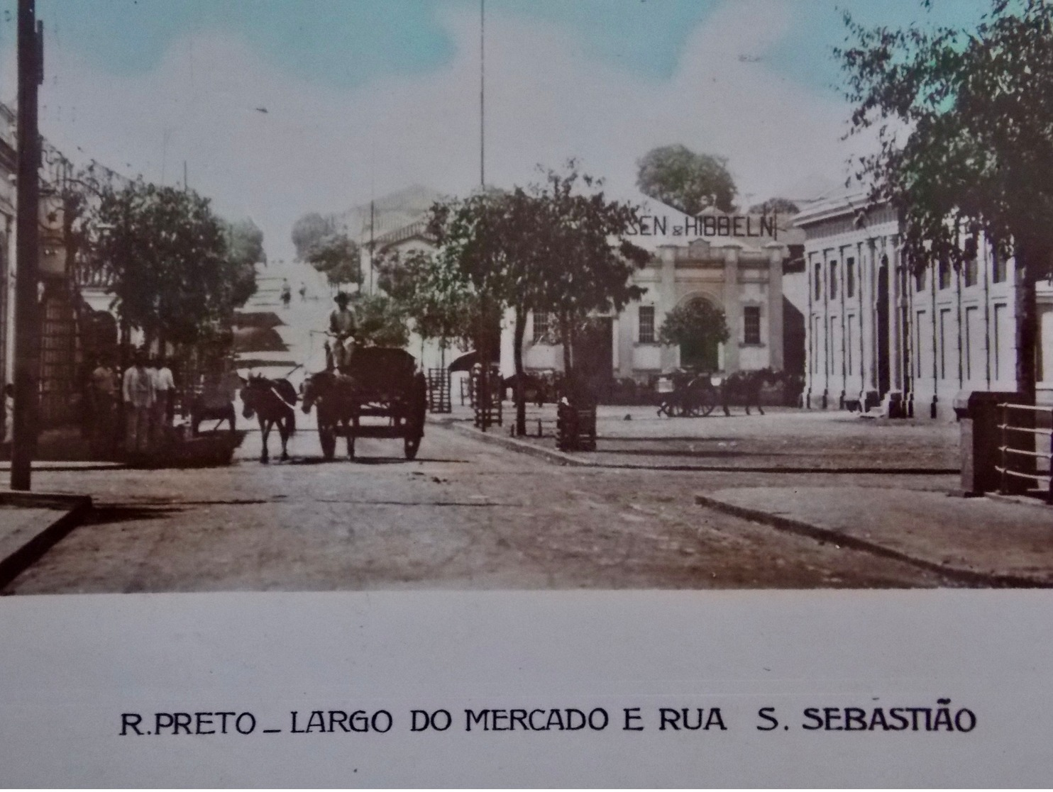 CPA Postcard Brazil Brasil - R.PRETO - 1913 Largo Do Mercado E Rua S.Sebastiao - Autres