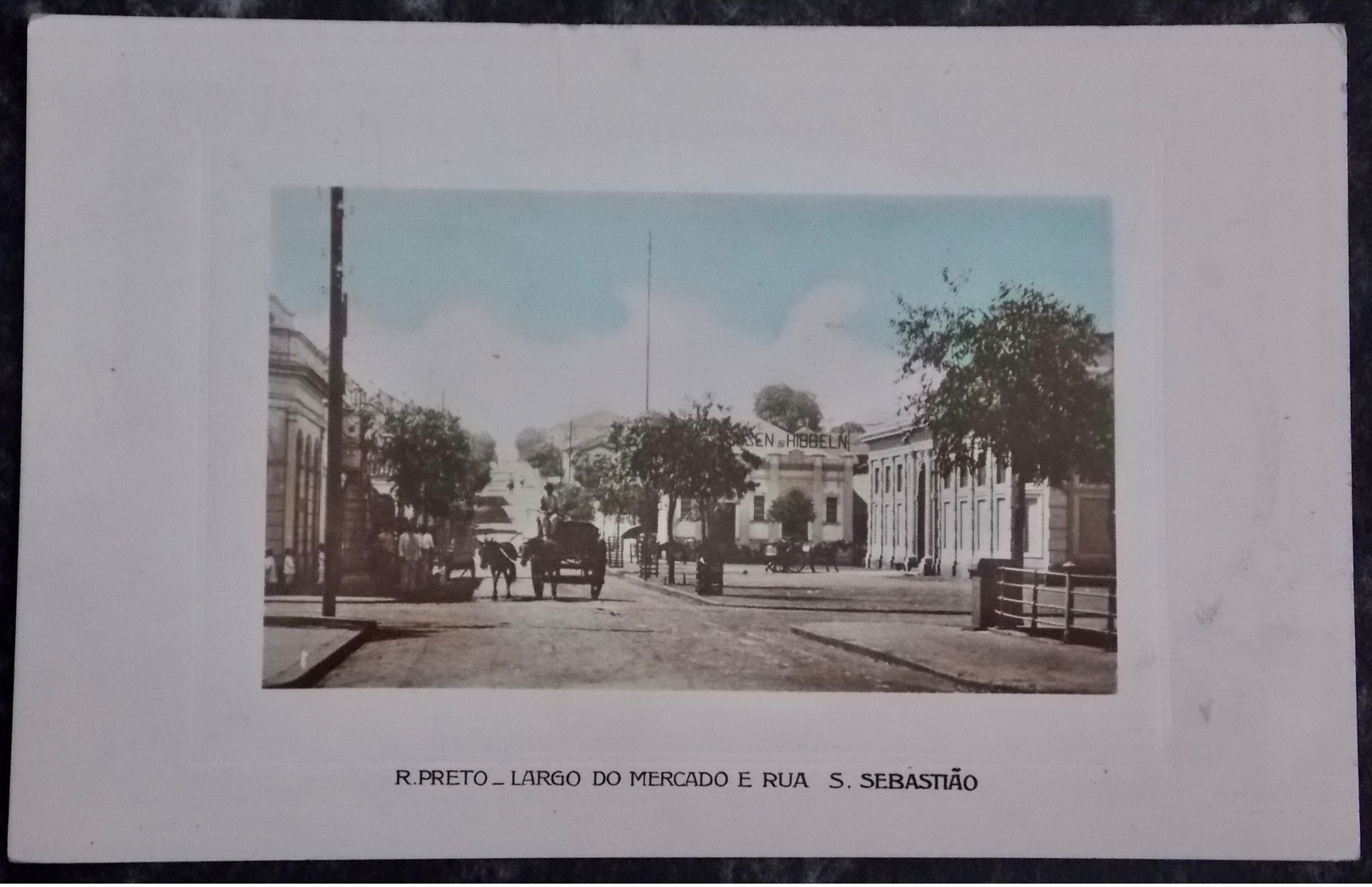 CPA Postcard Brazil Brasil - R.PRETO - 1913 Largo Do Mercado E Rua S.Sebastiao - Sonstige