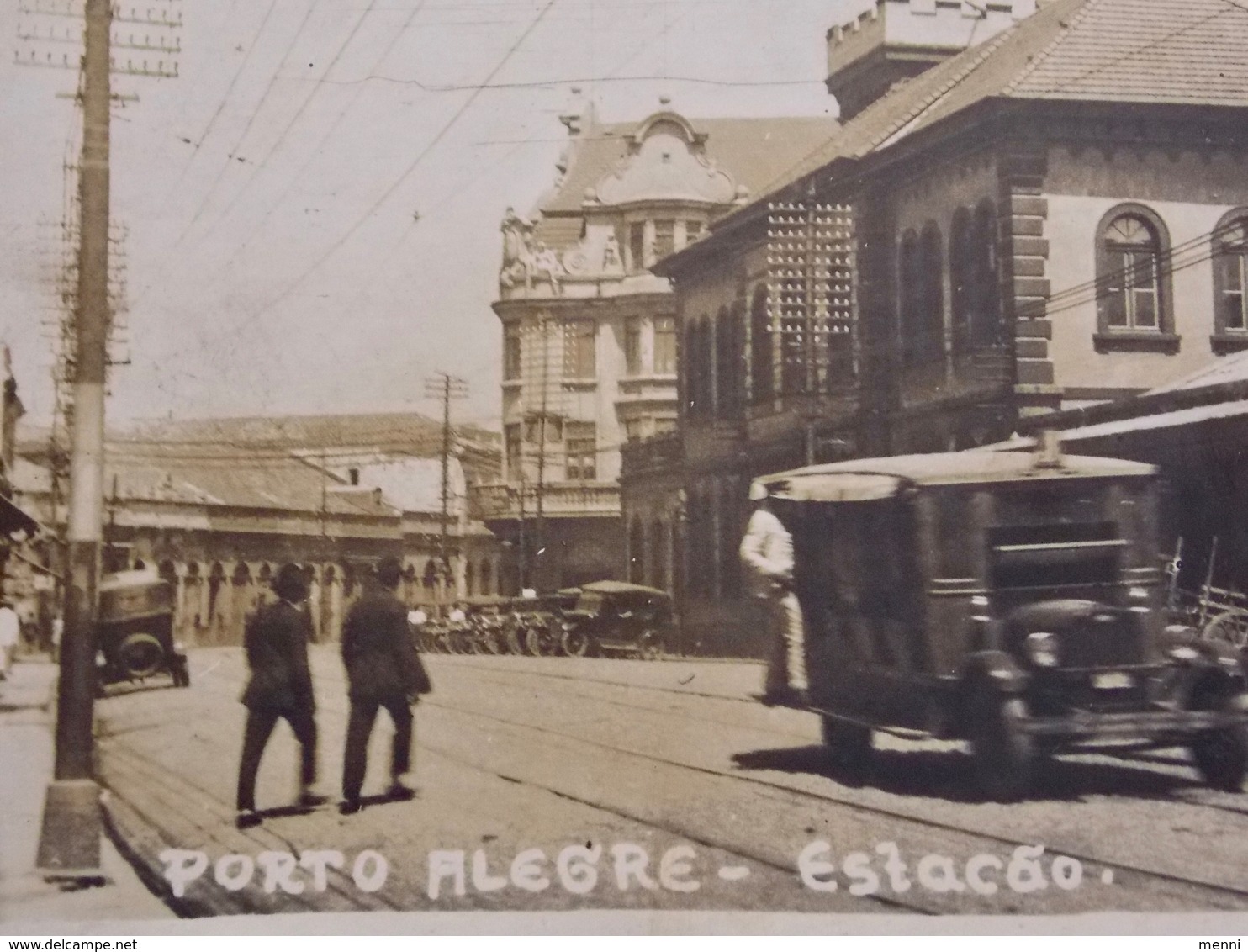 CPA Postcard Brazil Brasil - PORTO ALEGRE Estaçao Photo Postcard - Porto Alegre