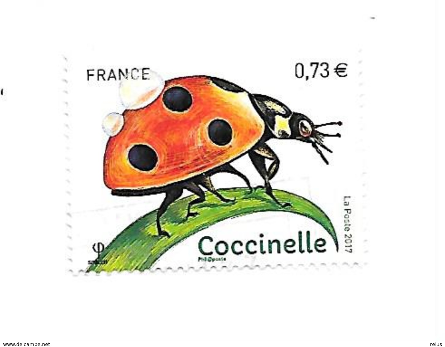 Série Nature De France. Faune. Insectes De Nos Jardins. Coccinelle N° 5147 Oblitéré Année 2017 - Oblitérés