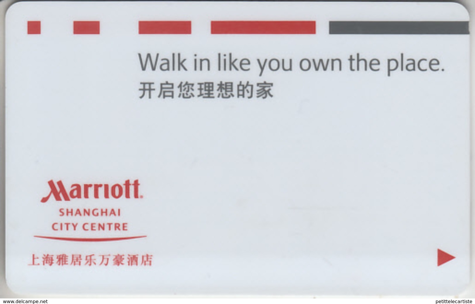 CLÉS D' HÔTEL  DU  MONDE  ***  MARRIOTT - SHANGAI *** - Hotel Keycards