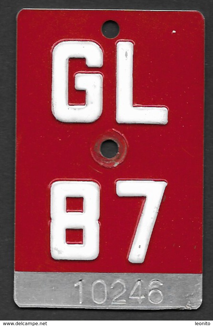 Velonummer Glarus GL 87 - Plaques D'immatriculation