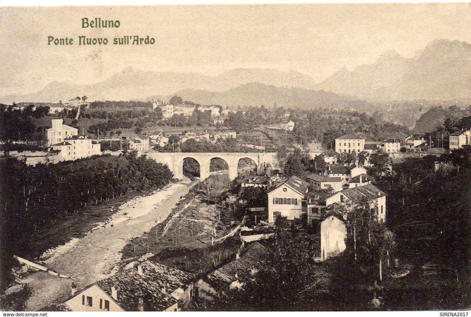 BELLUNO - PONTE NUOVO SULL' ARDO - VIAGGIATA - Belluno