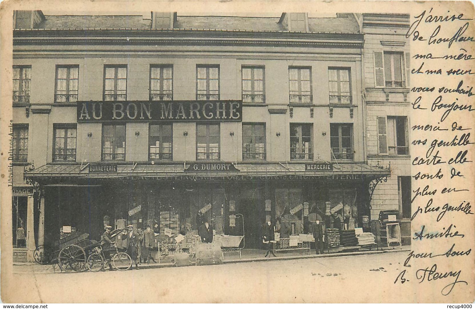 76 MONTIVILLIERS  Au Bon Marché  G. DUMORT   2scans - Montivilliers