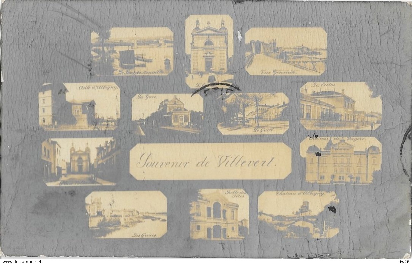 Souvenir De Villevert (Neuville-sur-Saône, Albigny, Rhône) - Multivues, Gare, Ecoles, Quais... - Edition Dussaud - Souvenir De...