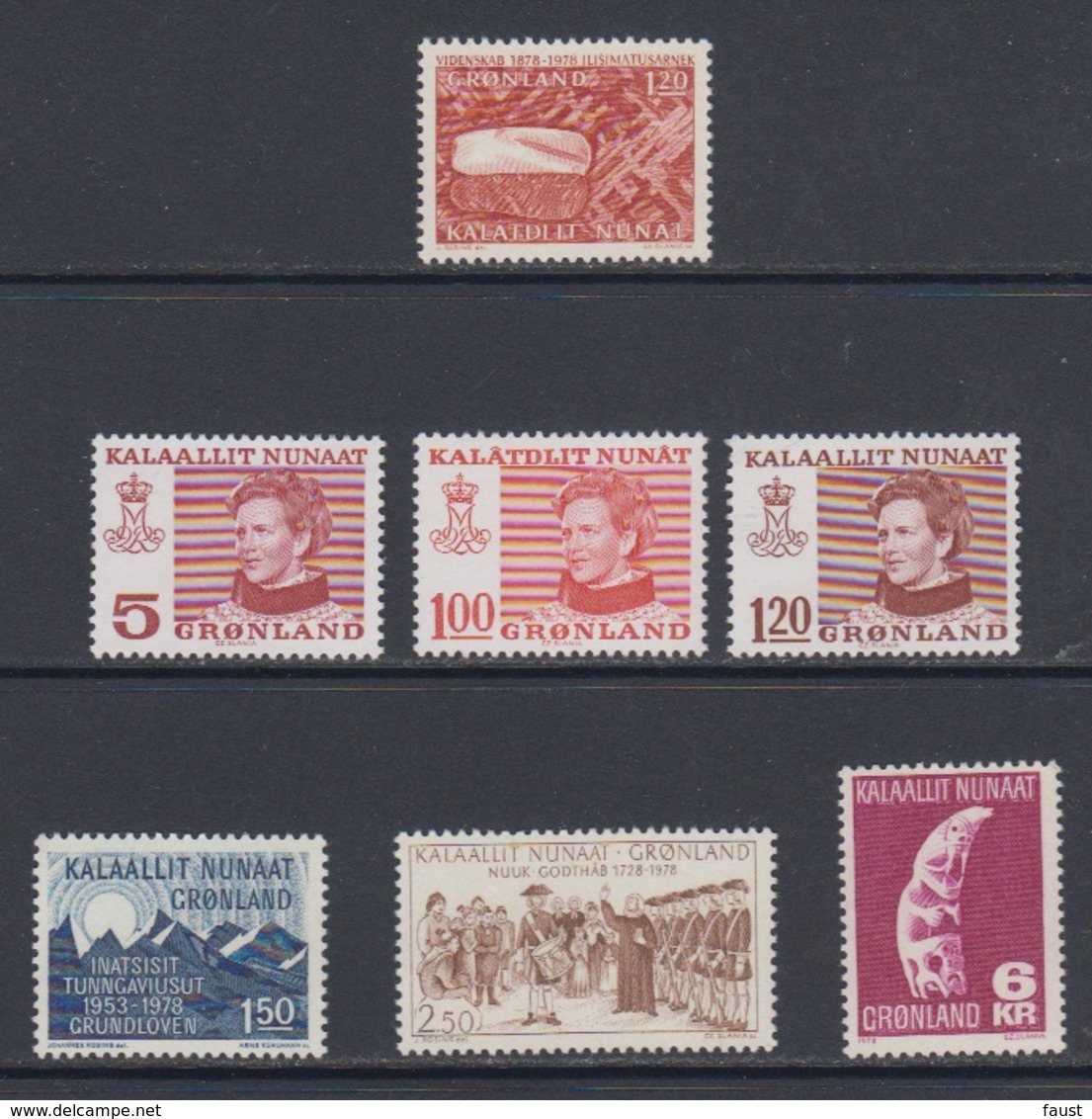 1978 **/(Sans Charn,MNH, Postfris)    Yv. 93/9    Mi. 105/11 (7v.) - Komplette Jahrgänge