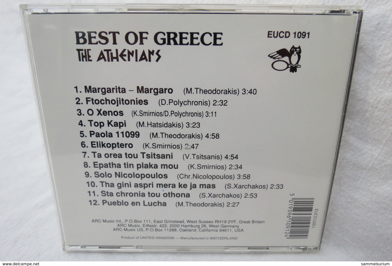 CD "The Athenians" Best Of Greece - Sonstige & Ohne Zuordnung