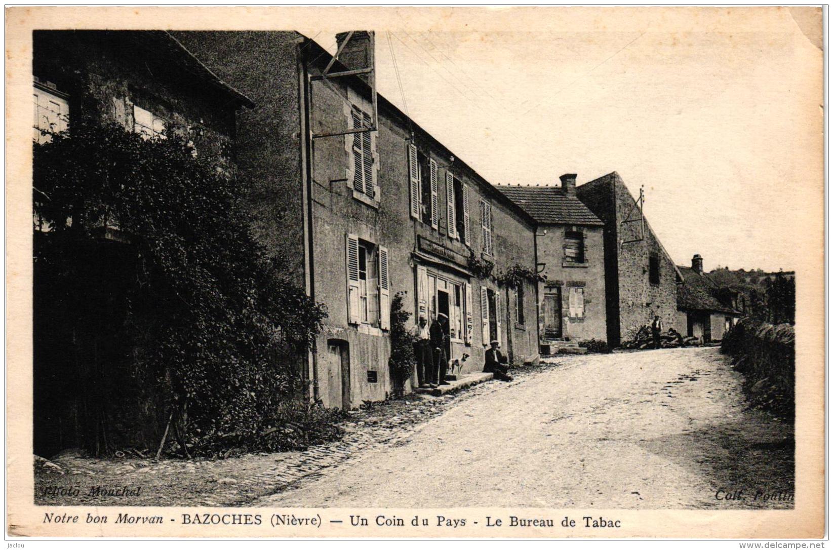 NOTRE BON MORVAN UN COIN DU PAYS ,BUREAU DE TABAC,PERSONNAGES  REF 57336 - Bazoches