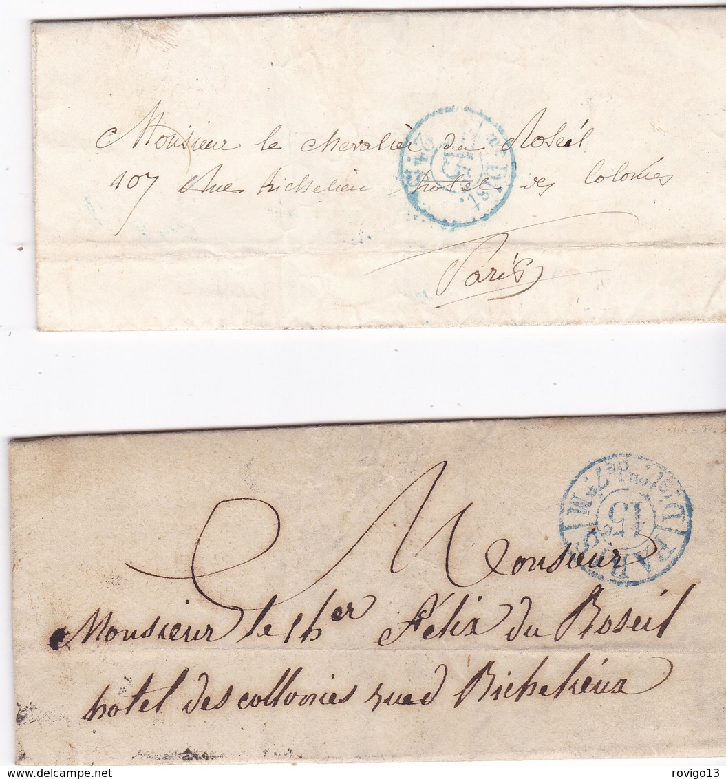 France, Paris - Càd De Taxe N° 2505 Et 2507 Sur LAC De 1839 Et 1841 - 1801-1848: Precursors XIX