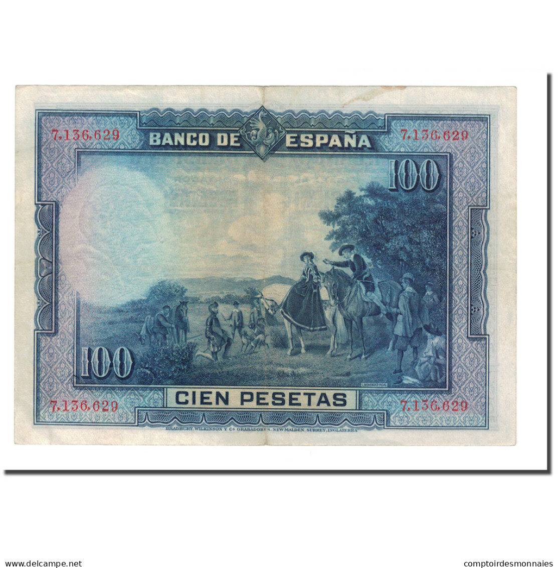 Billet, Espagne, 100 Pesetas, 1928, 1928-08-15, KM:76a, TTB - 100 Peseten