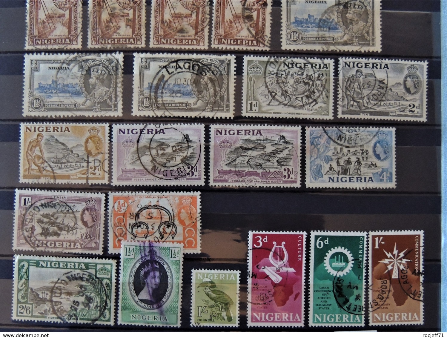 Nigeria  - Old Stamps  //  2 Scans - Nigeria (...-1960)