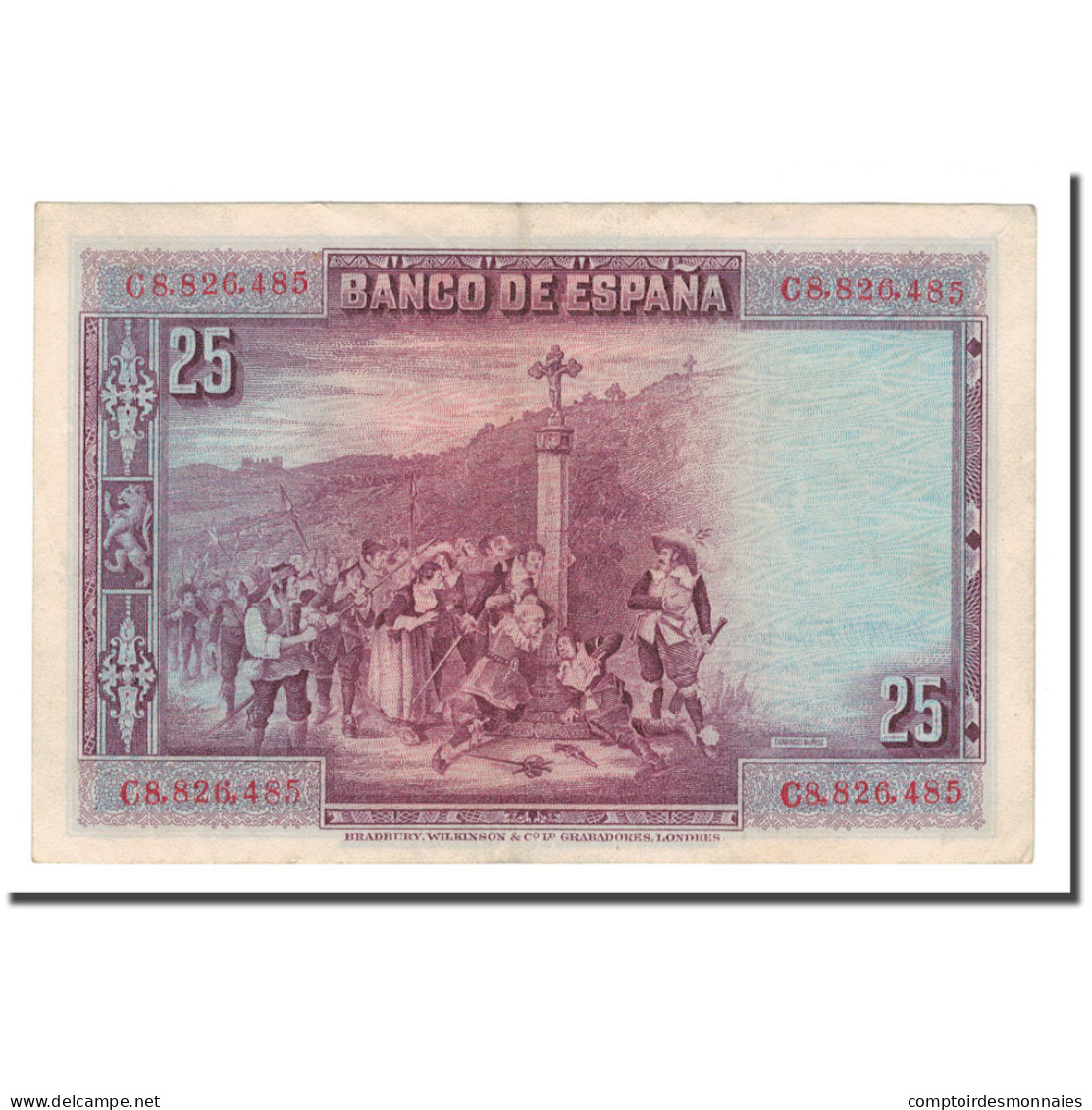 Billet, Espagne, 25 Pesetas, 1928, 1928-08-15, KM:74b, SUP - 1-2-5-25 Peseten