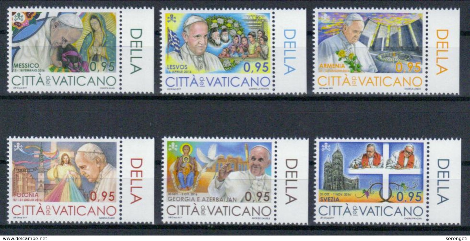 Vatikan 'Apostolische Reisen Papst Franziskus' / Vatican 'Apostolic Journeys Of Pope Francis' **/MNH 2017 - Popes