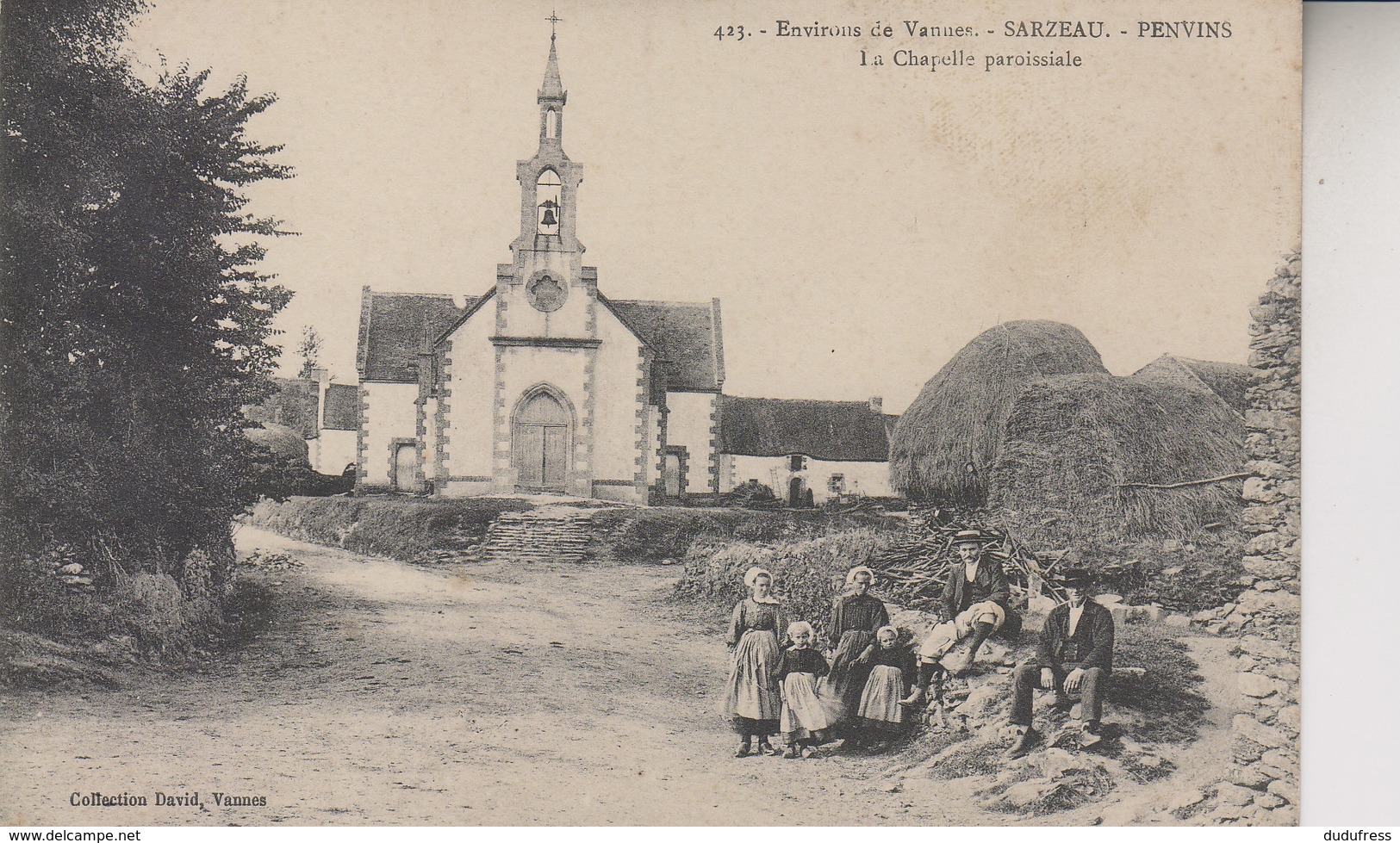 ENVIRONS DE VANNES  SARZEAU  PENVINS  LA CHAPELLE PAROISSIALE - Sarzeau