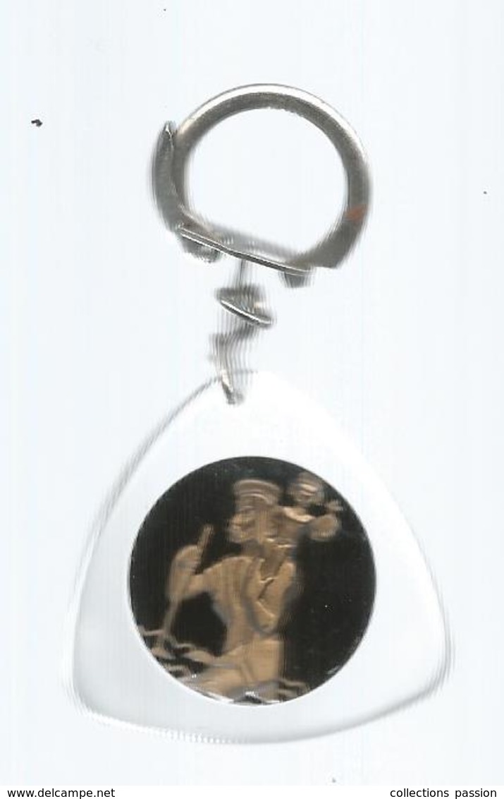 Porte Clefs , Clés , GARAGE HUGUENOT , 87 ,Haute Vienne , BUSSIERE POITEVINE , 2 Scans , Frais 1.95 E - Porte-clefs