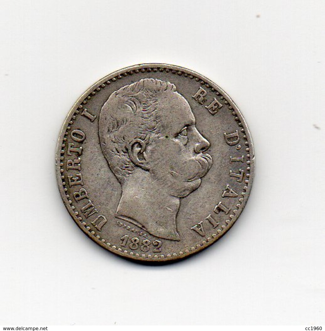 Italia - 1882 - 2 Lire - Umberto I° - Roma - Argento 835 - (MW1546) - 1878-1900 : Umberto I