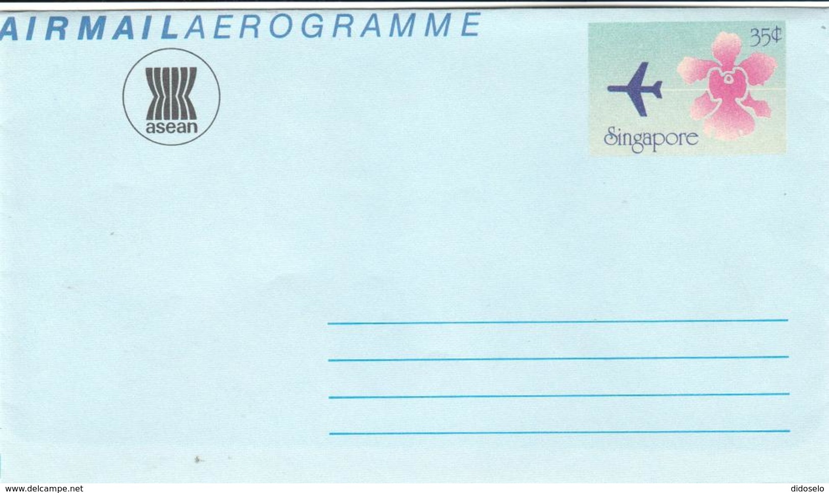 Singapore - Aerogramme - Unused - Singapur (1959-...)