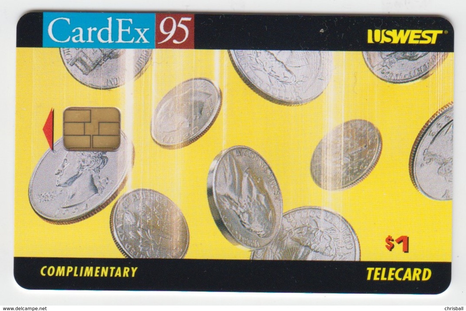 US West  Phonecard - CardEx '95 -  Superb Condition - [2] Chipkarten