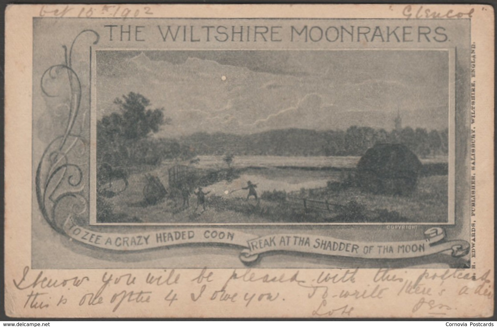 The Wiltshire Moonrakers, 1902 - Edwards U/B Postcard - Other & Unclassified